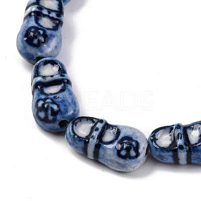 Handmade Porcelain Beads Strands PORC-I027-18B-1