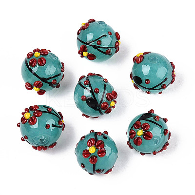 Handmade Lampwork Enamel Beads LAMP-T023-23C-1