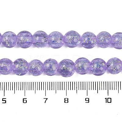 Handmade Foil Lampwork Beads Strands FOIL-K003-06A-1