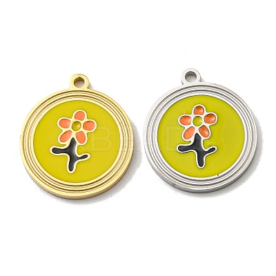 304 Stainless Steel Pendants STAS-L022-177G-1
