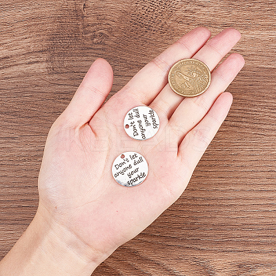 Tibetan Style Alloy Quote Pendants PALLOY-CJ0006-02-1