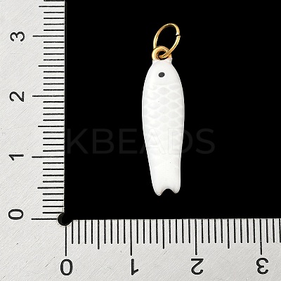 304 Stainless Steel Enamel Pendants STAS-A131-02D-G-1