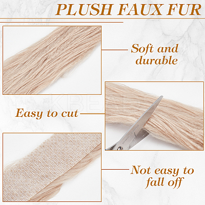 Imitation Hair Faux Fur Fabric DIY-WH0581-02A-1