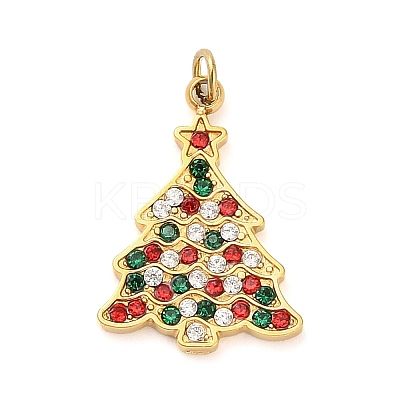 304 Stainless Steel Rhinestone Pendants LS-FIND-I062-01G-01-1