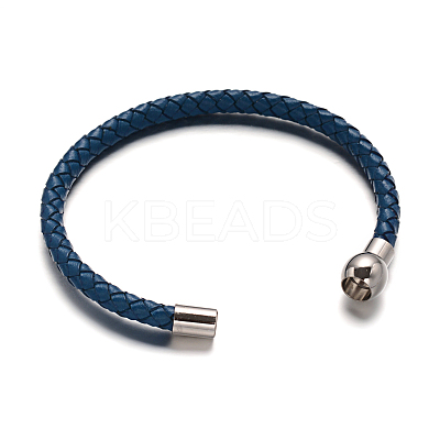 Leather Cord Braided Bracelet Making BJEW-E273-03-1