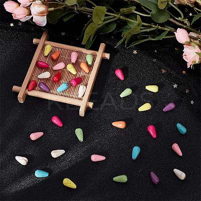 180Pcs 9 Colors Synthetic Turquoise Beads G-AR0006-19B-1