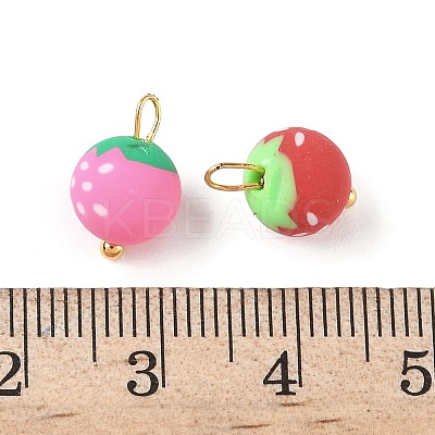 Handmade Polymer Clay Pendants CLAY-I012-01G-1