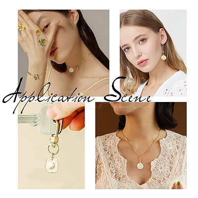 18Pcs 6 Style Brass Micro Pave Clear Cubic Zirconia Pendants & Alloy Rhinestone Pendants KK-SC0002-80-1
