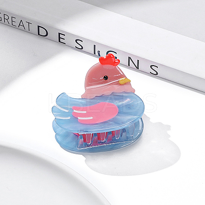 Chick Cellulose Acetate Claw Hair Clips PW-WG0230E-03-1