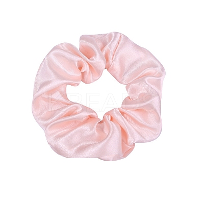 Solid Color Slick Cloth Ponytail Scrunchy Hair Ties PW-WG0966B-02-1