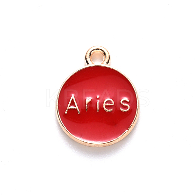 Alloy Enamel Pendants ENAM-S124-01B-07A-1