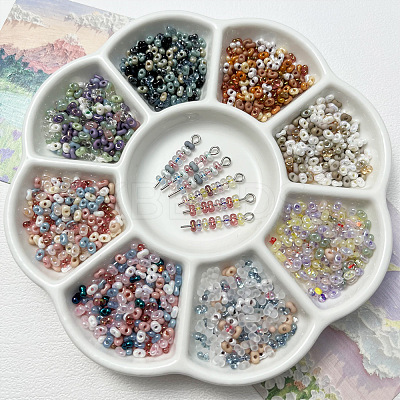 Transparent Glass Seed Beads FIND-U017-18G-1