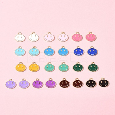 26Pcs 13 Colors Alloy Enamel Charms ENAM-FS0001-88-1