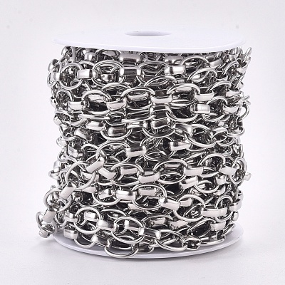 Tarnish Resistant 304 Stainless Steel Rolo Chains CHS-F009-04-P-1