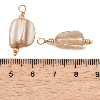 Natural Freshwater Shell Pendants SH-CBA5EEC-02G-1