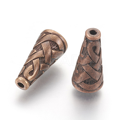 Tibetan Style Alloy Bead Cone LS-TIBEB-00821-R-NR-1