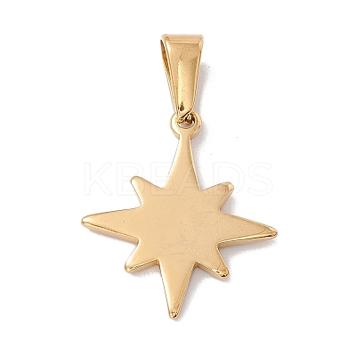 PVD Vacuum Plating 304 Stainless Steel Pendants LS-STAS-G284-05G-1