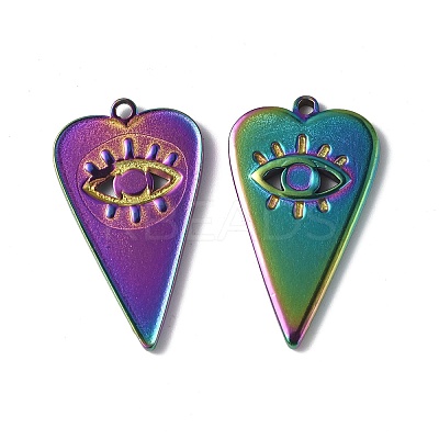 Ion Plating(IP) 304 Stainless Steel Pendant Cabochon Settings STAS-I694-14MC-1