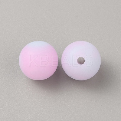 Luminous Round Food Grade Silicone Beads SIL-TAC0007-03L-1