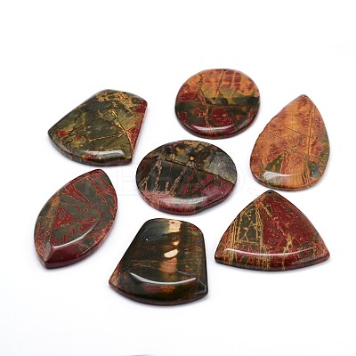 Natural Polychrome Jasper/Picasso Stone/Picasso Jasper Pendants G-J307-12-1