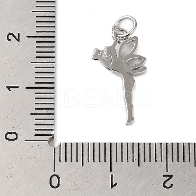 Rack Plating Brass & Clear Cubic Zirconia Pendants KK-S372-12P-1
