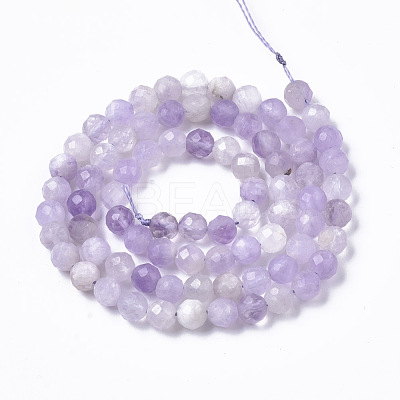 Natural Lavender Amethyst Beads Strands G-R465-06-1