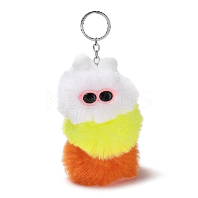 Cute Plush Cloth Worm Doll Pendant Keychains LS-KEYC-P014-B06-1