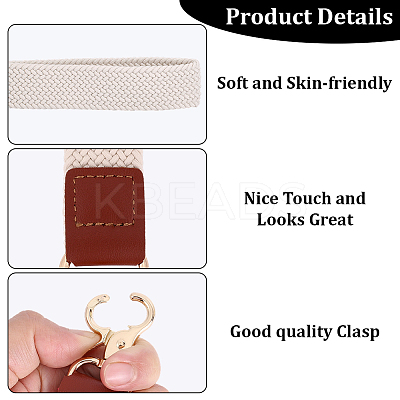 1Pc Nylon Stretch Band Wristlet Keychains KEYC-CL0001-38D-1