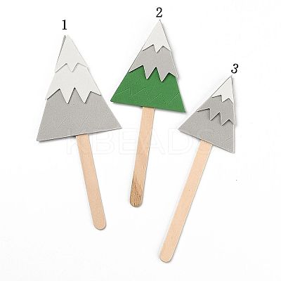 Paper Christmas Trees Cake Insert Card Decoration DIY-H108-30-1