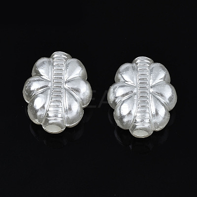 ABS Plastic Imitation Pearl Beads OACR-N008-124-1