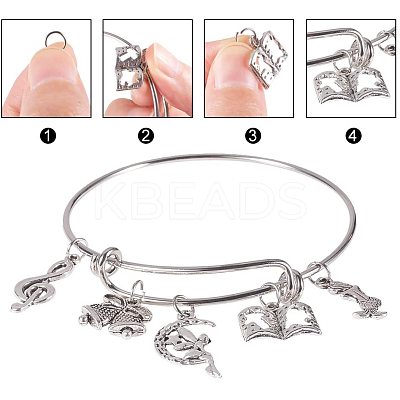 DIY Adjustable Brass Expandable Bangle Making DIY-PH0026-21-1