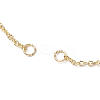 Brass Pave Clear Cubic Zirconia Flat Round Cross Bracelet Making AJEW-JB01356-1