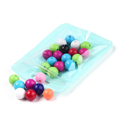 Macaron Color Plastic Yin-yang Resealable Bags OPP-N001-01A-02-1