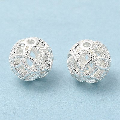 Eco-Friendly Rack Plating Brass Beads KK-A186-05S-1