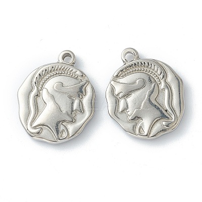 Non-Tarnish 304 Stainless Steel Pendants LS-STAS-O145-02P-1