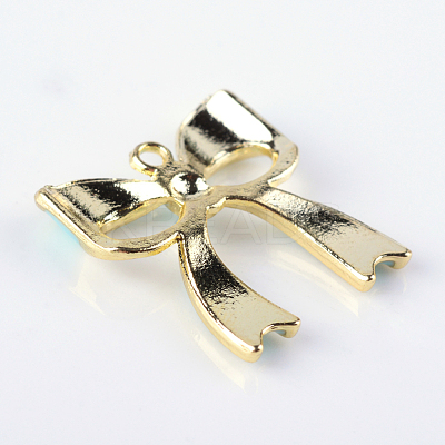 Bowknot Alloy Enamel Pendants ENAM-Q033-22C-1