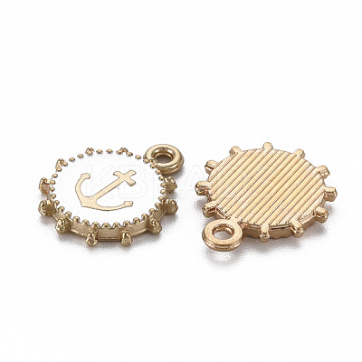 Alloy Enamel Pendants ENAM-N055-016E-NR-1