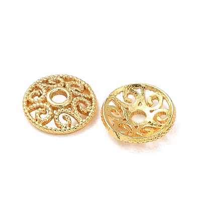 Brass Bead Caps KK-L272-02G-1