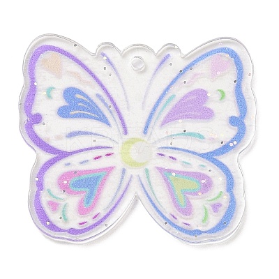 Acrylic Pendants OACR-I008-02B-1