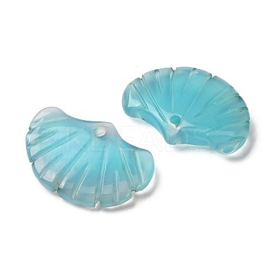 Natural Blue Agate Pendants G-NH0006-01K-1