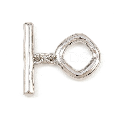 Brass Toggle Clasps KK-G548-41P-02-1