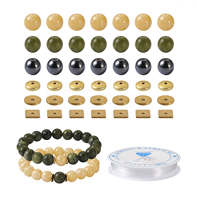 DIY Gemstone Bracelet Making Kit DIY-CF0001-19-1