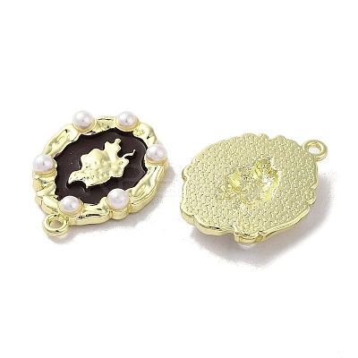 Rack Plating Spray Painted Alloy Pendants FIND-C049-08G-1
