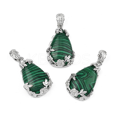 Natural & Synthetic Gemstone Pendants G-P393-P-1