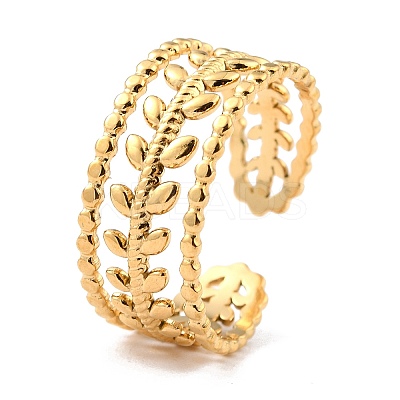 Ion Plating(IP) 304 Stainless Steel Finger Rings X-RJEW-L102-27G-1