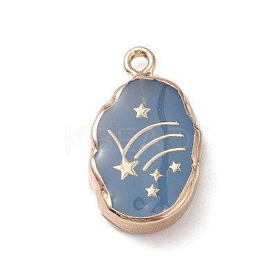 Natural Quartz Dyed Pendants X-G-K333-01E-1