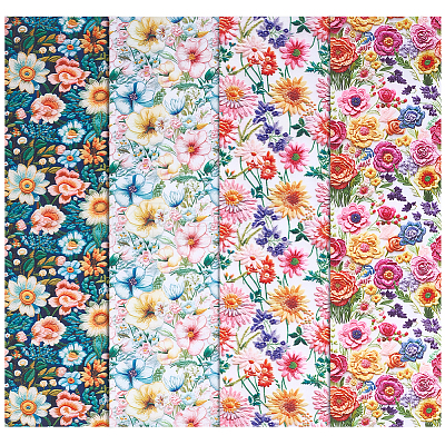Polycotton Fabric DIY-WH0591-598A-1