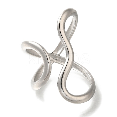 304 Stainless Steel Cuff Rings RJEW-Z074-21P-1