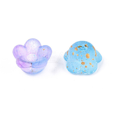Frosted Transparent Acrylic Beads OACR-N137-72M-1