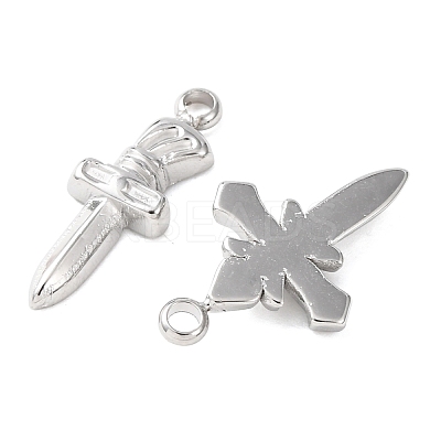 10Pcs 304 Stainless Steel Pendants STAS-P432-11P-1